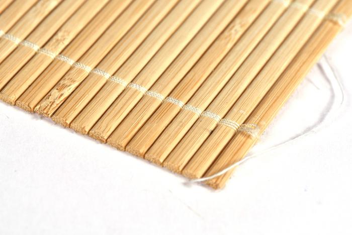 Revêtement en lamelle de bambou cousues 