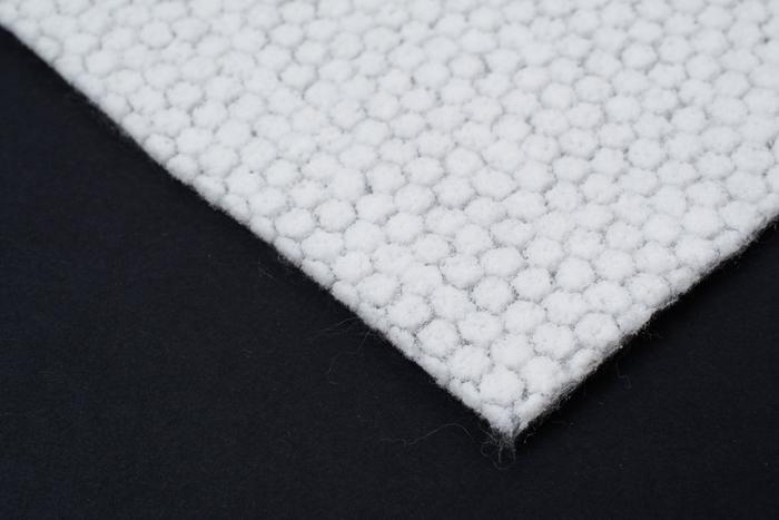 Textile non tissé structure hexagonale