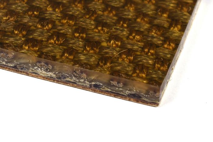 Plaque de résine inclusion de fils 