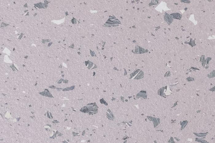 Revêtement de sol caoutchouc (imitation terrazzo)