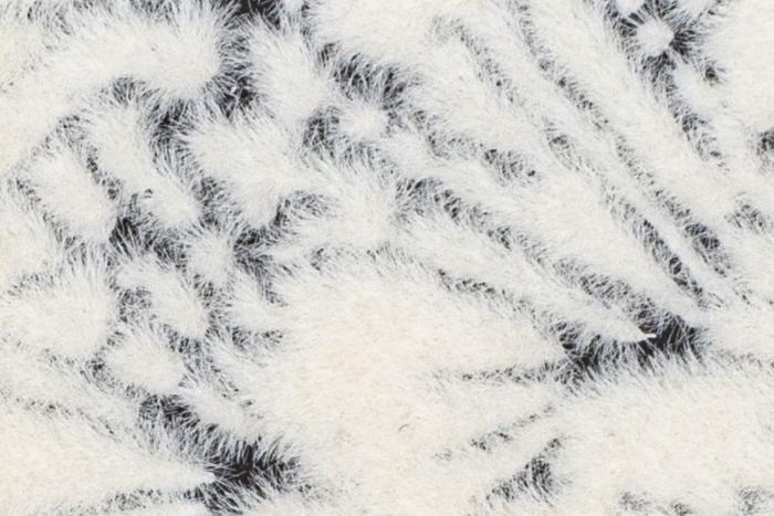 Revêtement mural intissé et velours blanc 