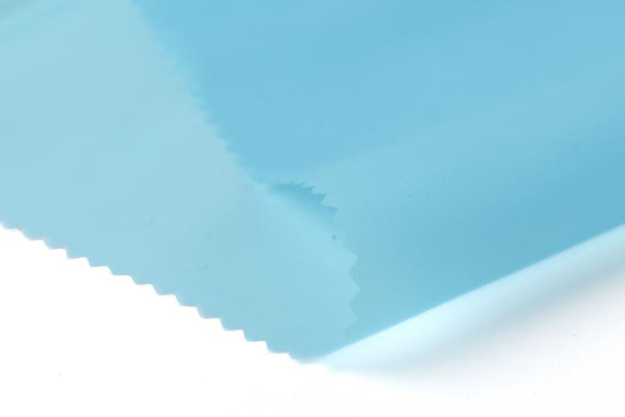 Toile déperlante transparente bleue