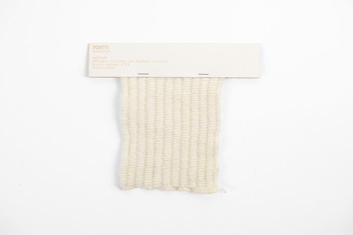 Tissage toile reps lavé de laine